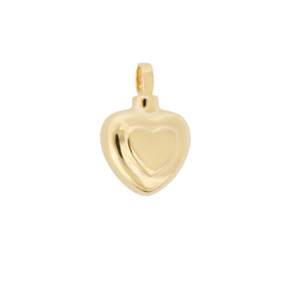Double Heart Pendant 14ct Gold Vermeil - PREMIUM URNS
