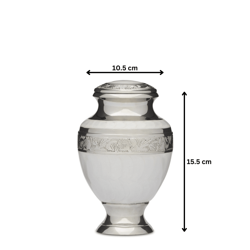 Elegant White Medium - PREMIUM URNS
