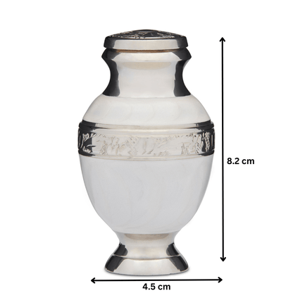 Elegant White Urn - Keepsake - PREMIUM URNS