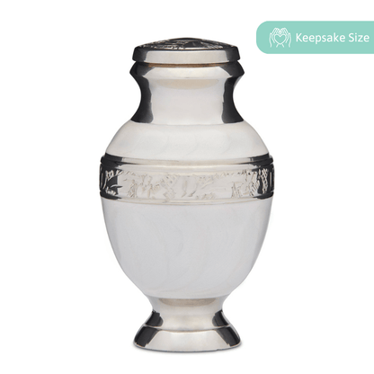 Elegant White Urn - Keepsake - PREMIUM URNS