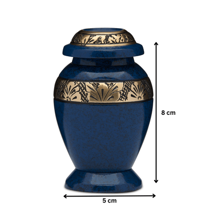 Embassy Blue Grey Urn Keepsake - PREMIUM URNS