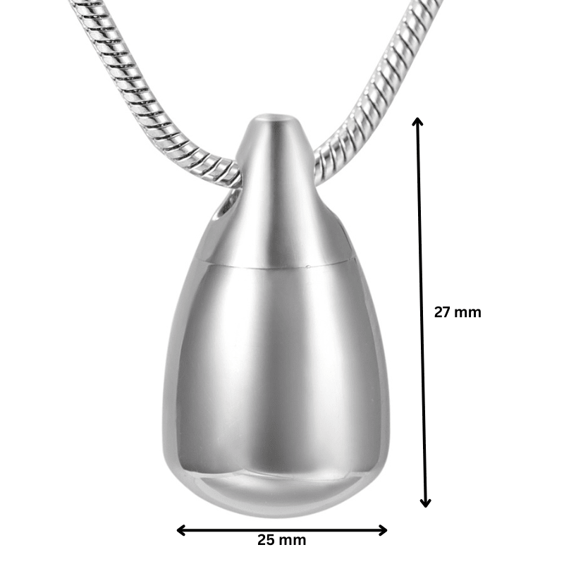 Flat Bottom Teardrop Pendant - PREMIUM URNS