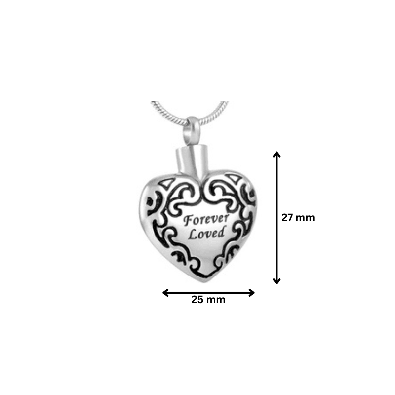 Forever Loved Heart Pendant - PREMIUM URNS