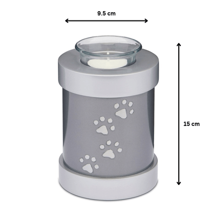 Grey Paws to Heaven Tealight Urn - PREMIUM URNS