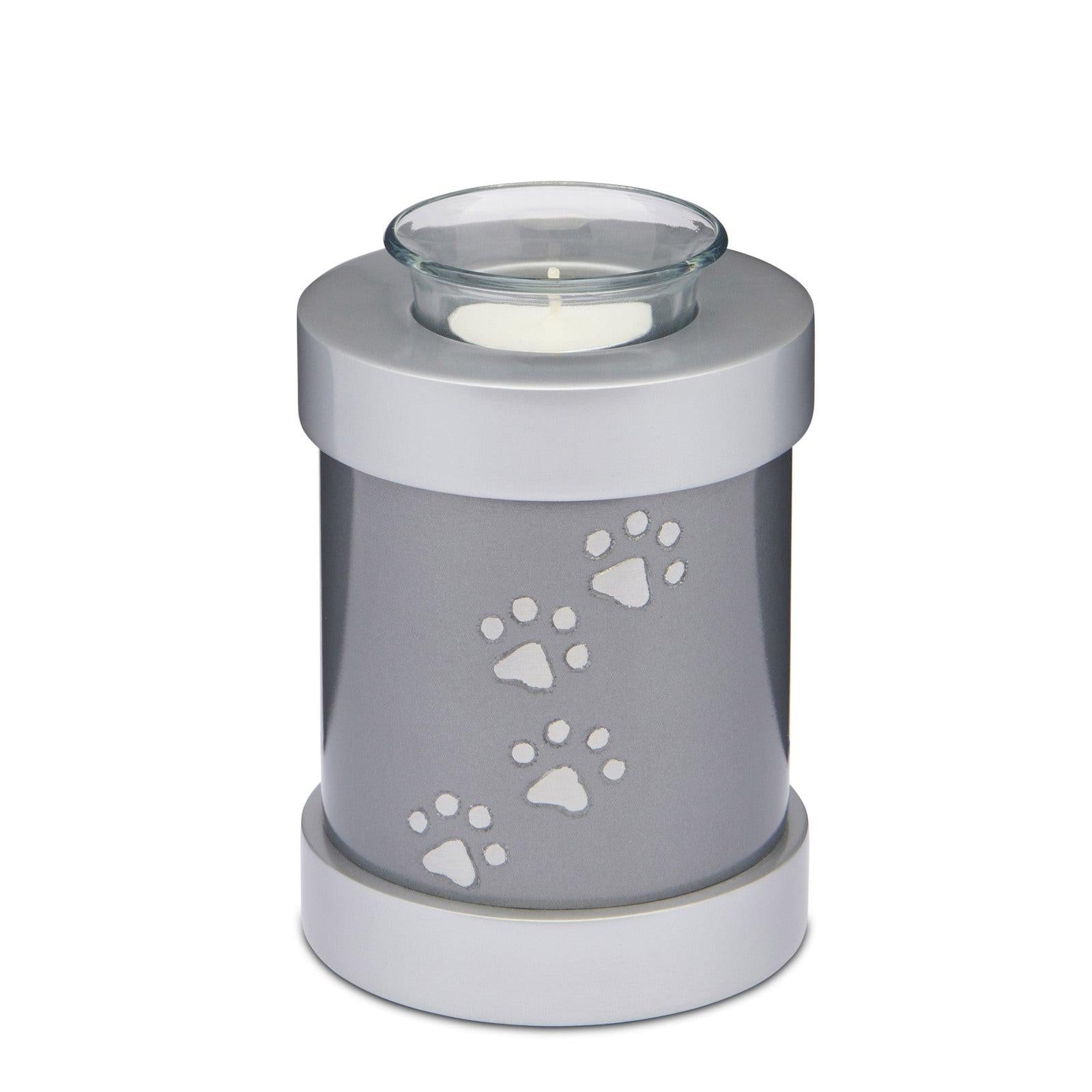 Grey Paws to Heaven Tealight Urn - PREMIUM URNS