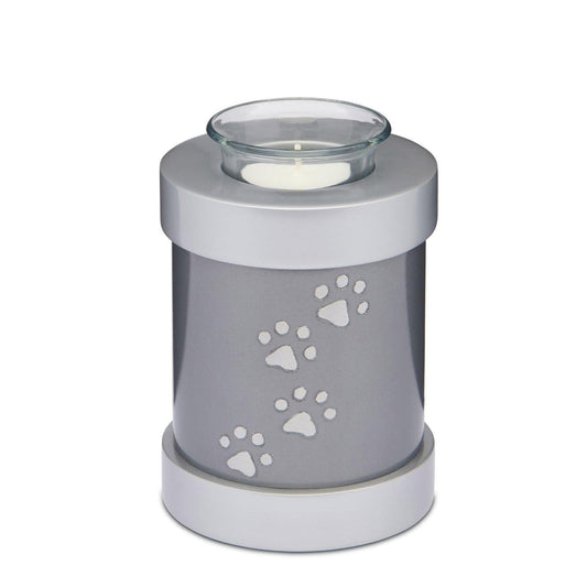 Grey Paws to Heaven Tealight Urn - PREMIUM URNS