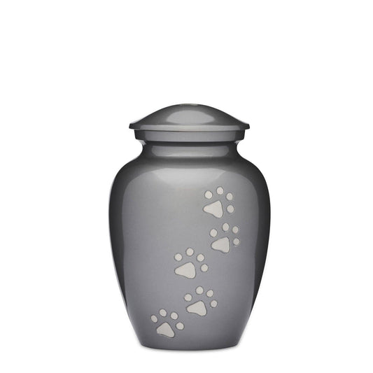 Grey Paws to Heaven Urn 7" - PREMIUM URNS