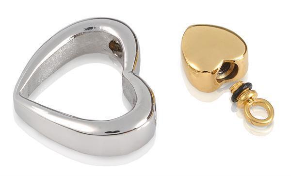 Heart in Heart Stainless Steel Pendant - PREMIUM URNS