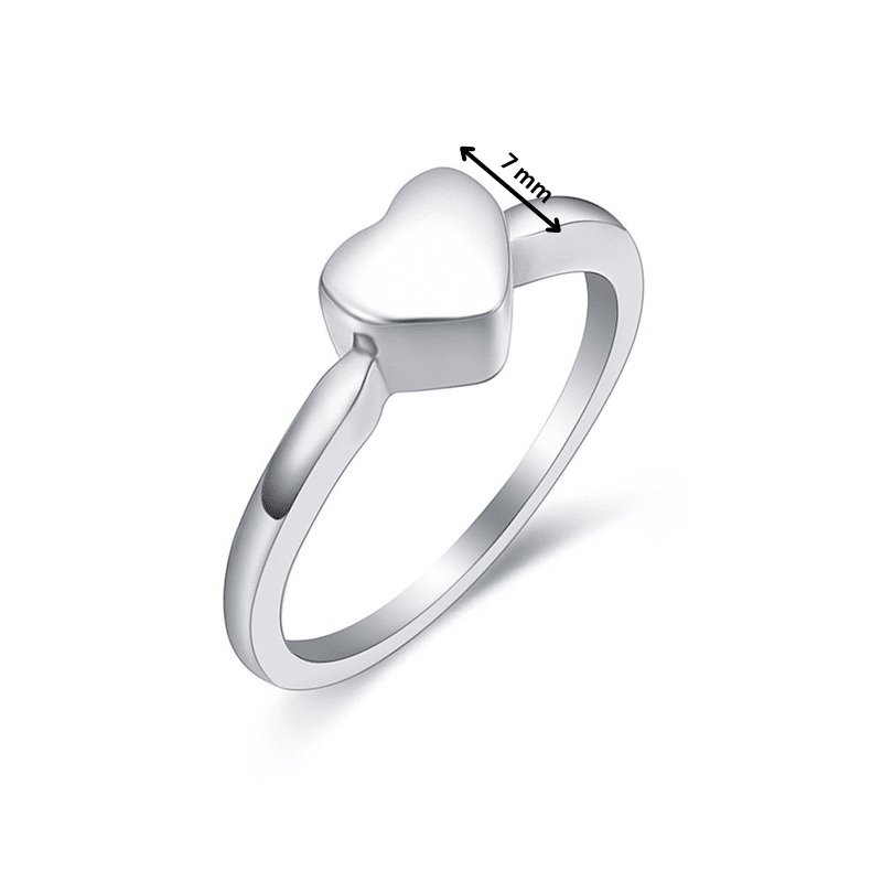 Heart Ring Stainless Steel - PREMIUM URNS