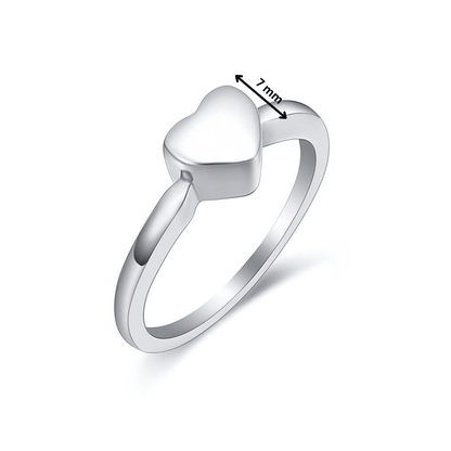 Heart Ring Stainless Steel - PREMIUM URNS