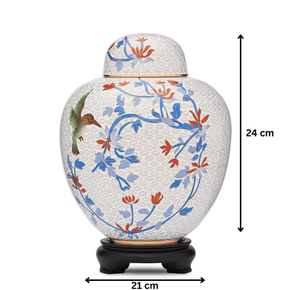 Hummingbird Cloisonne Adult Urn - PREMIUM URNS