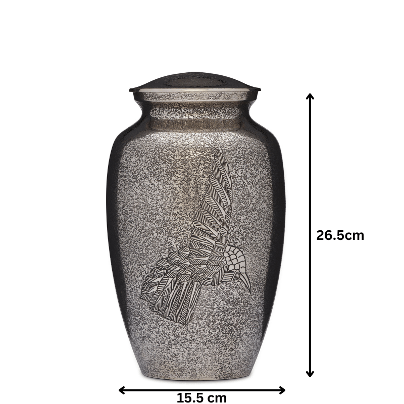 Hummingbird Nickel Urn Adult - PREMIUM URNS