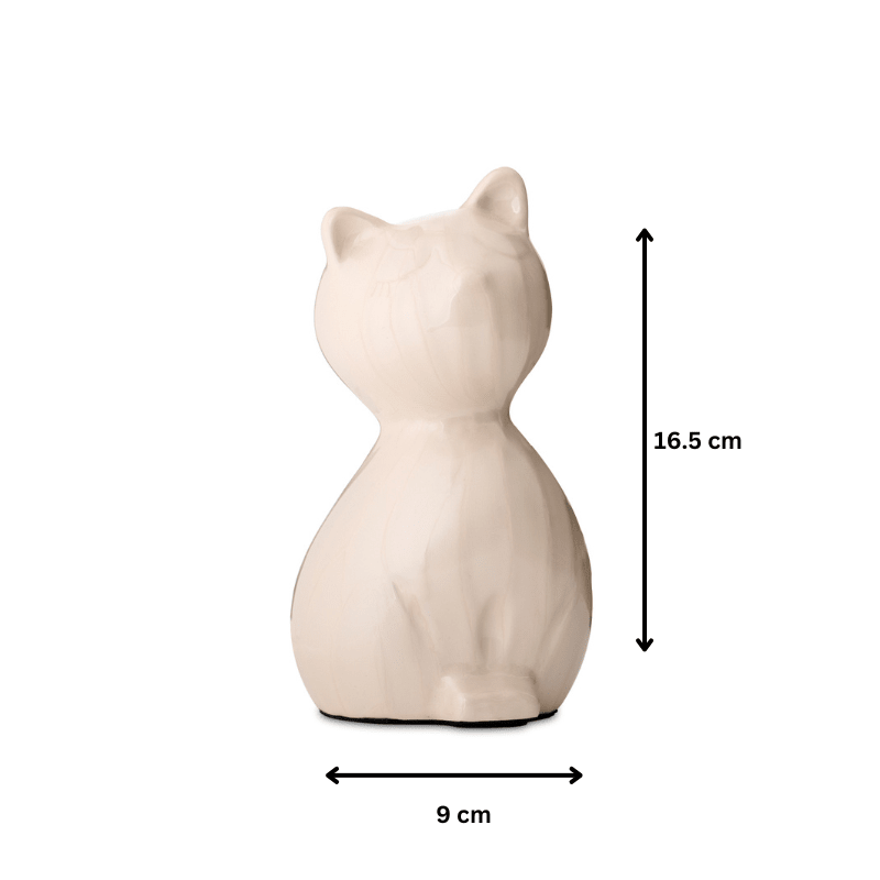Kitty Cat Ivory - PREMIUM URNS