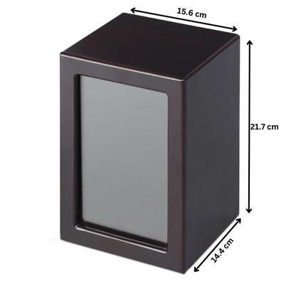 Mahogany Veneer Photo Urn - Extra Large - PREMIUM URNS