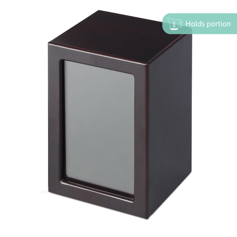 Mahogany Veneer Photo Urn - Extra Large - PREMIUM URNS