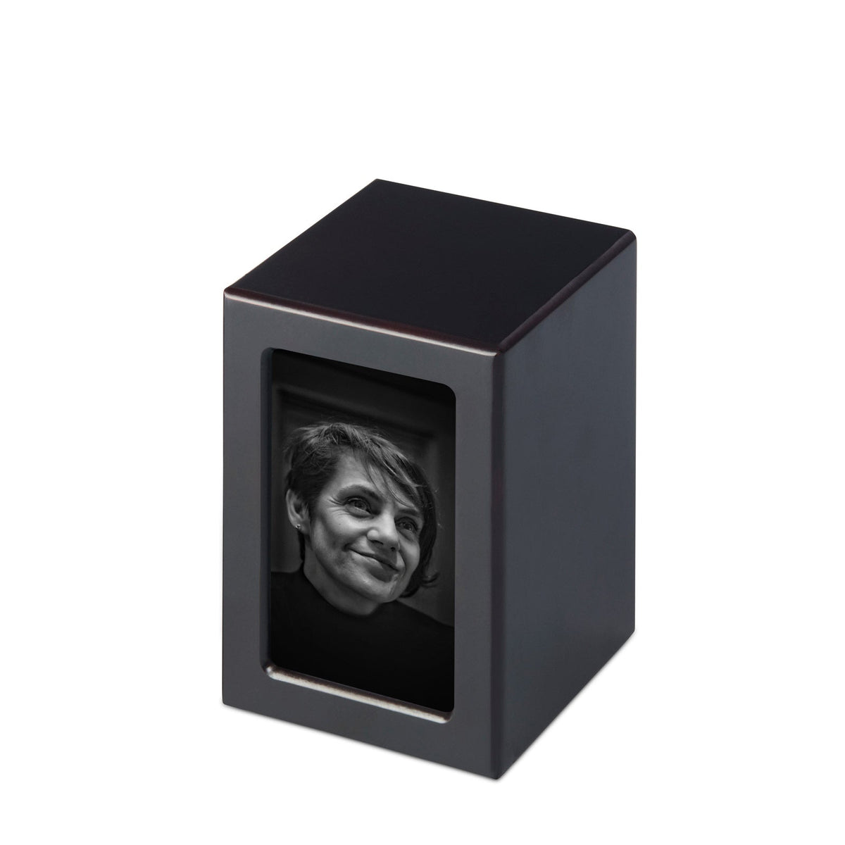 Mahogany Veneer Photo Urn - Large - PREMIUM URNS