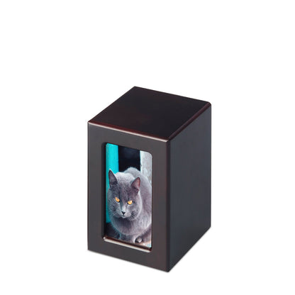 Mahogany Veneer Photo Urn - Medium - PREMIUM URNS