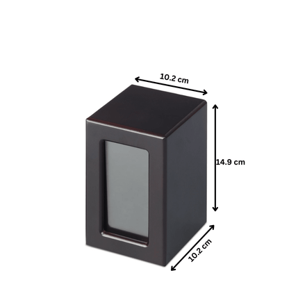 Mahogany Veneer Photo Urn - Medium - PREMIUM URNS