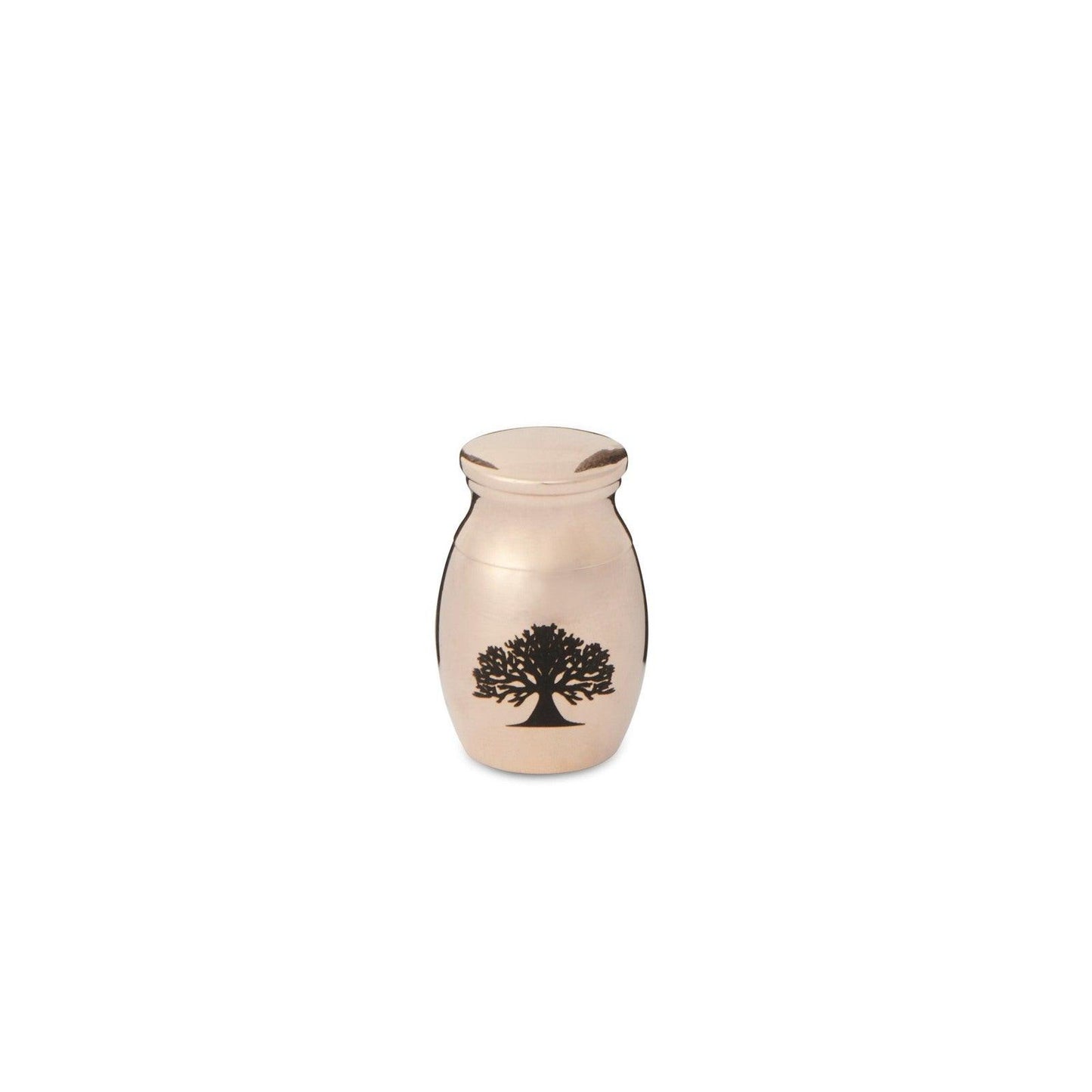 Mini Tree of Life 25mm Thimble Urn - Rose Gold Tone - PREMIUM URNS