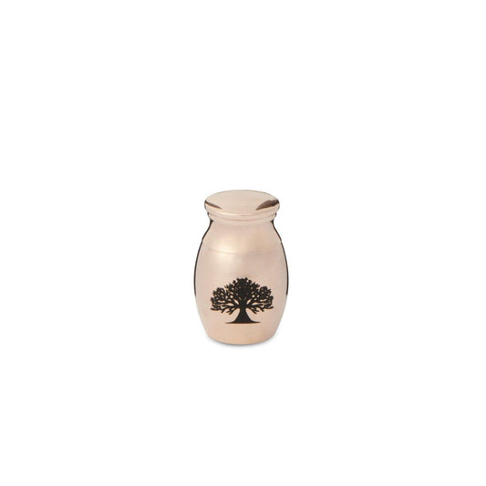 Mini Tree of Life 25mm Thimble Urn - Rose Gold Tone - PREMIUM URNS