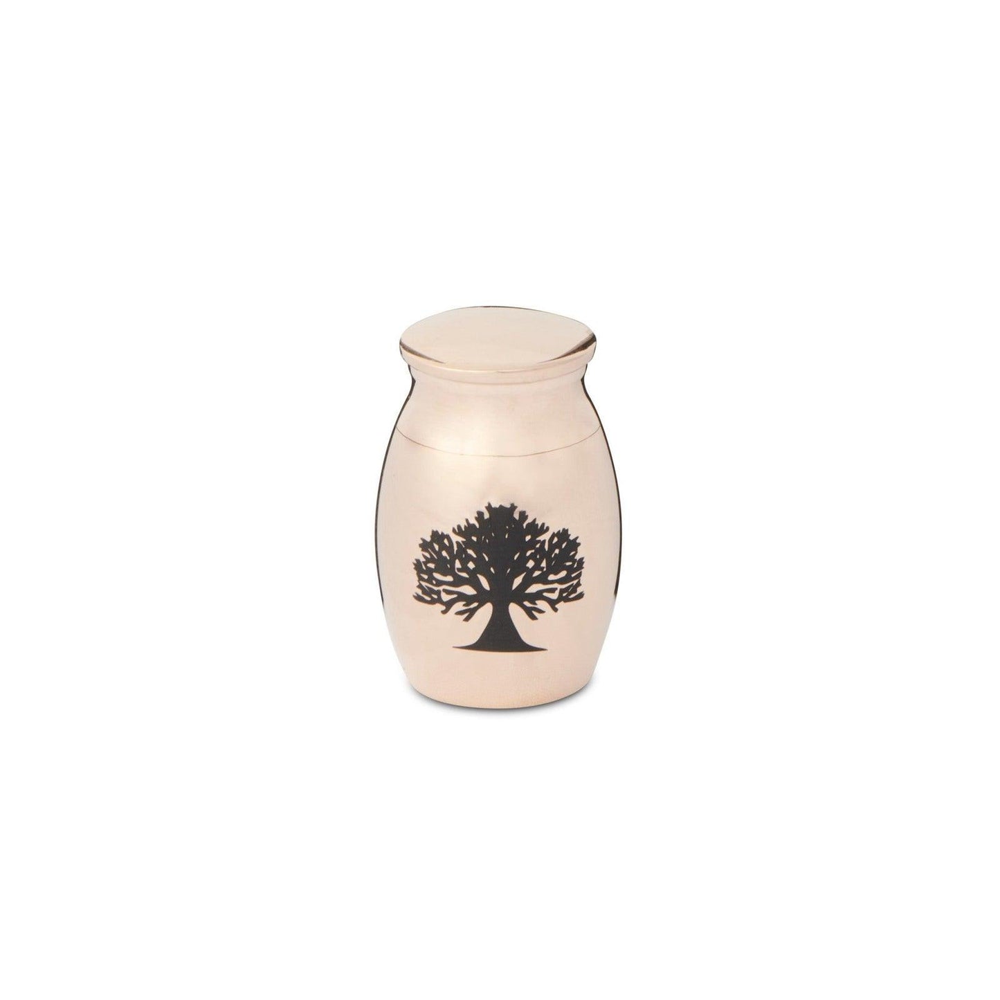 Mini Tree of Life 30mm Thimble Urn - Rose Gold Tone - PREMIUM URNS