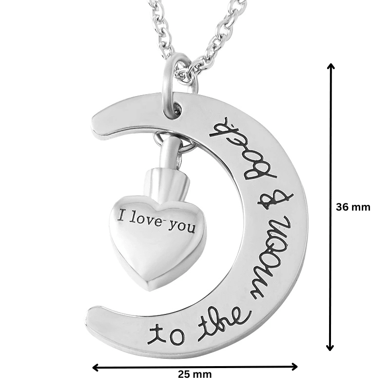 Moon and Back Pendant - PREMIUM URNS