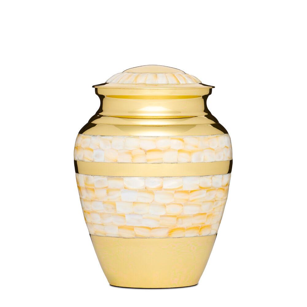 Mother of Pearl Gold Adult Urn - PREMIUM URNS