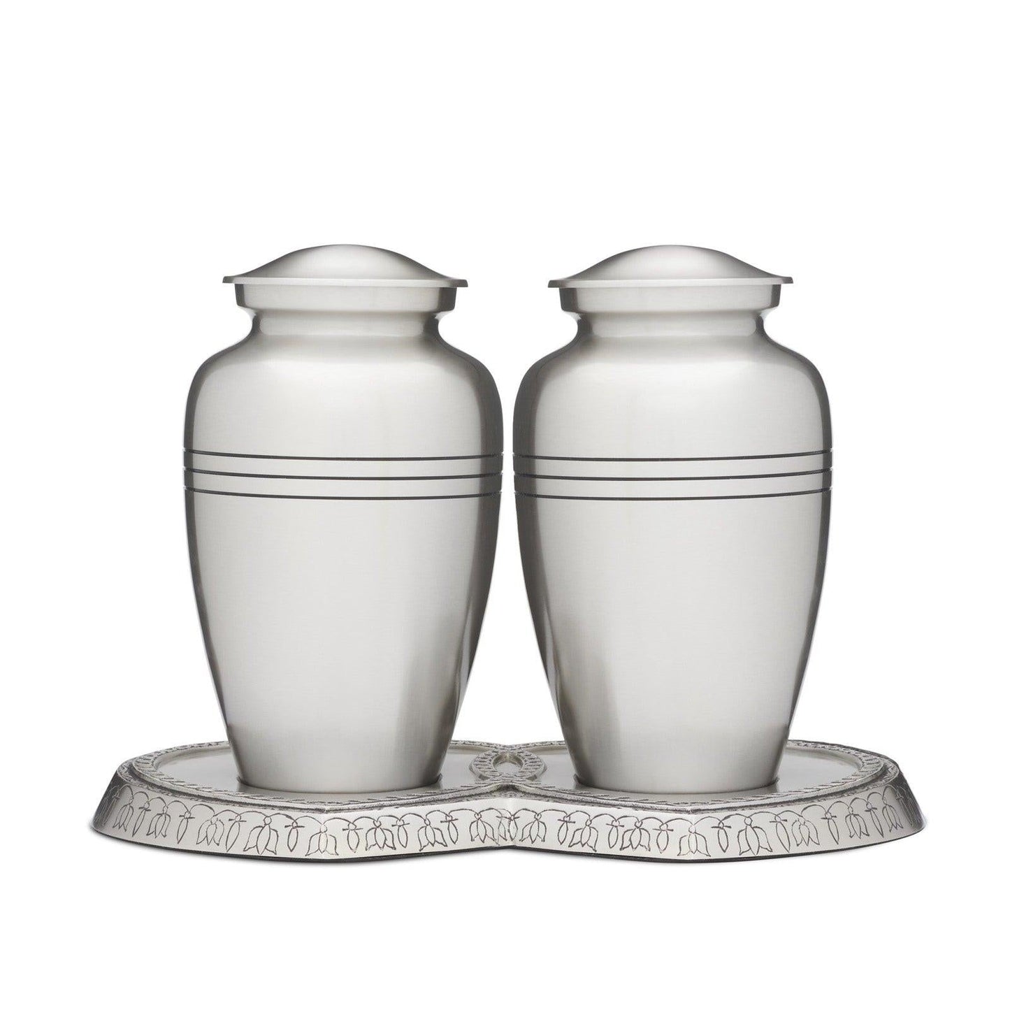 Pewter Double Companion Urn Set - PREMIUM URNS