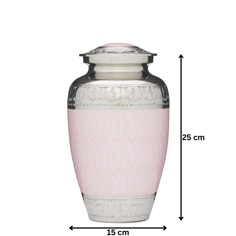 Pink and Silver Adult Urn - PREMIUM URNS