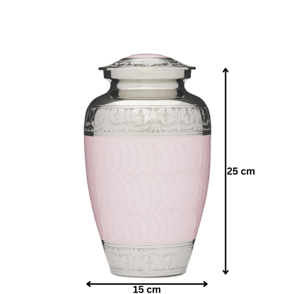 Pink and Silver Adult Urn - PREMIUM URNS