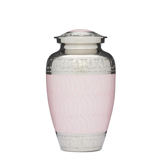 Pink and Silver Adult Urn - PREMIUM URNS