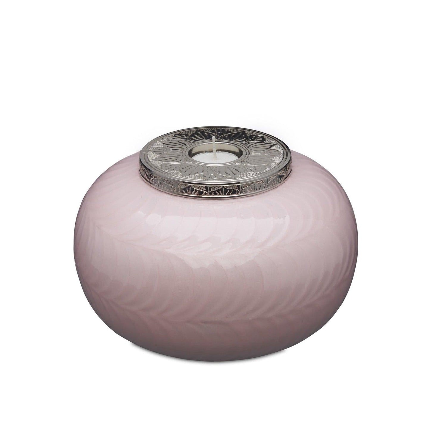Pink and Silver Candle Urn - Adult - PREMIUM URNS
