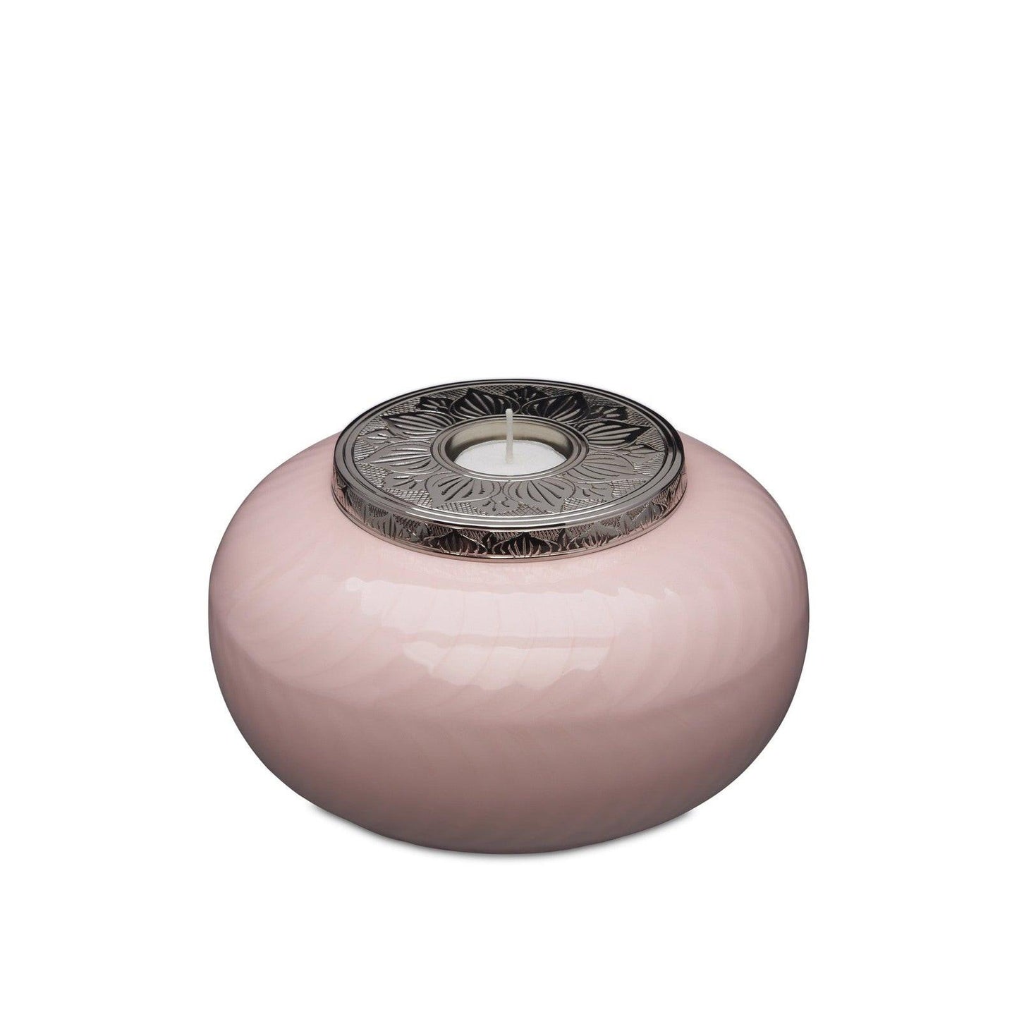 Pink and Silver Candle Urn - Medium - PREMIUM URNS