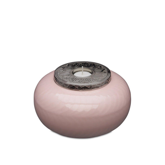 Pink and Silver Candle Urn - Medium - PREMIUM URNS