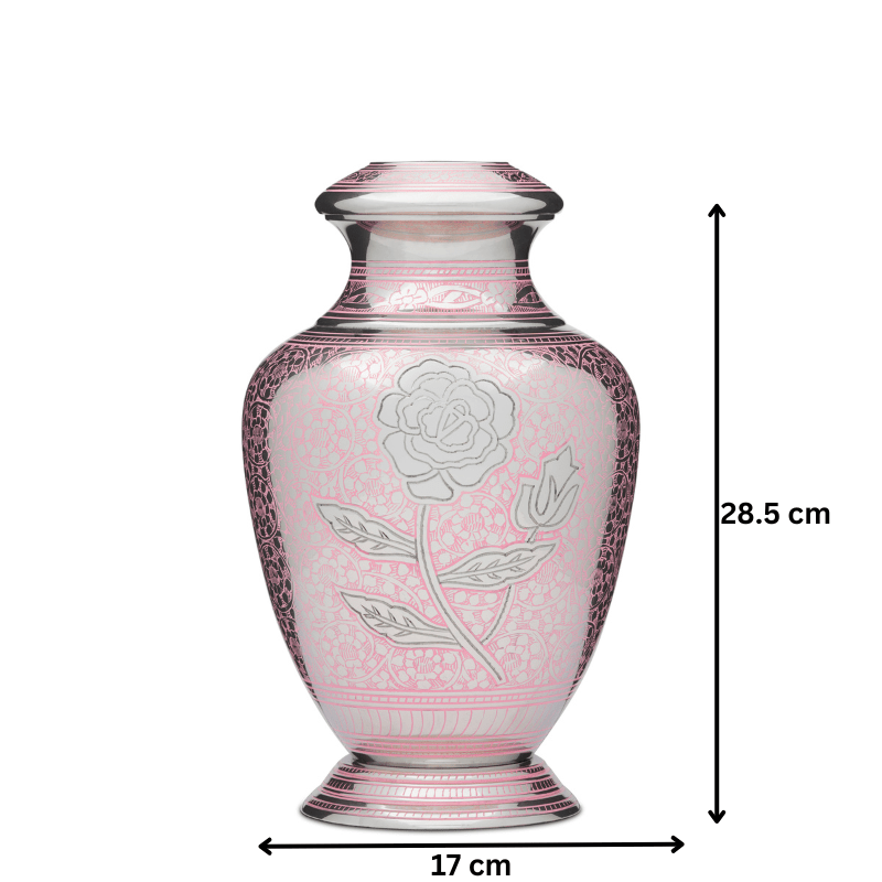 Pink Rose - Adult Urn - PREMIUM URNS