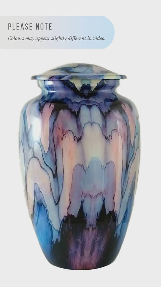Modern blue urn video