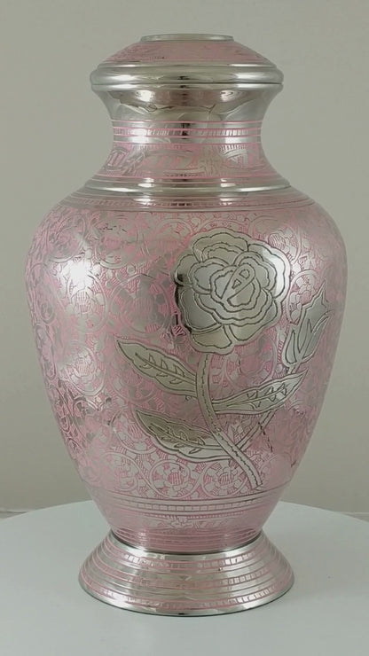 Pink Rose - Adult Urn
