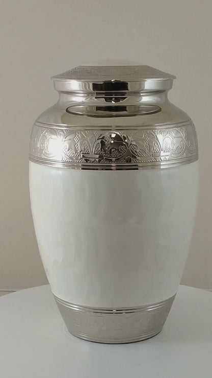 White Enamel & Nickel Adult