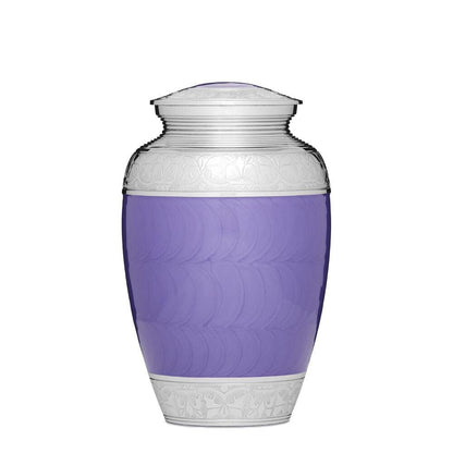 Purple and Silver Adult Urn - PREMIUM URNS