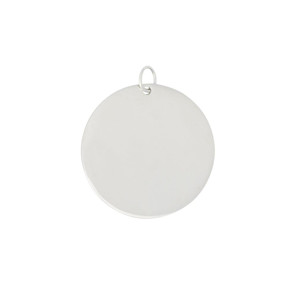Round Name Tag Silver - PREMIUM URNS