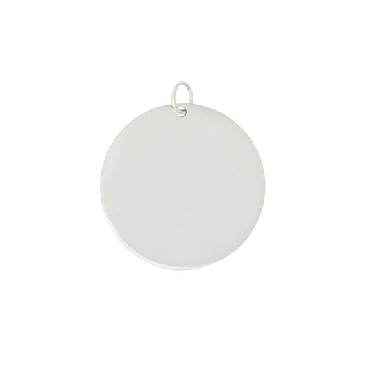 Round Name Tag Silver - PREMIUM URNS