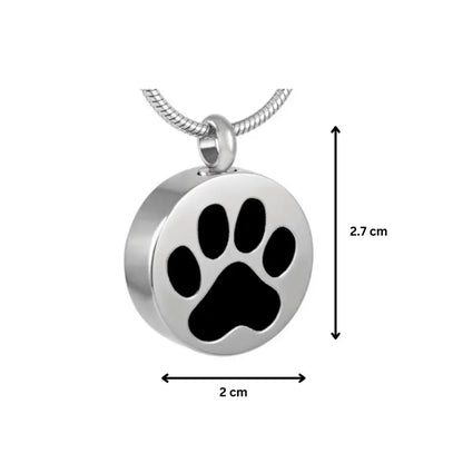 Round Pet Paw Print - PREMIUM URNS
