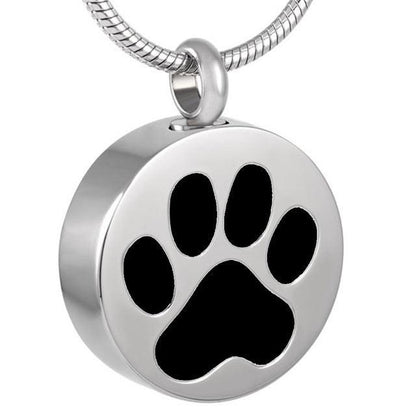Round Pet Paw Print - PREMIUM URNS
