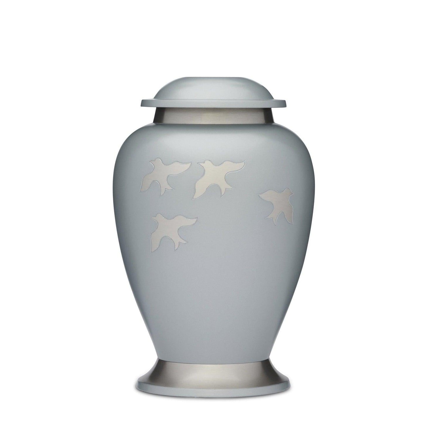 Silver Birds Adult Urn - PREMIUM URNS