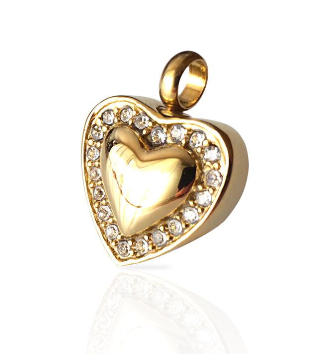 Sweet Heart Gold Tone - PREMIUM URNS