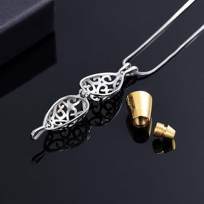 Tear Drop Urn Pendant Rose Gold Tone - PREMIUM URNS