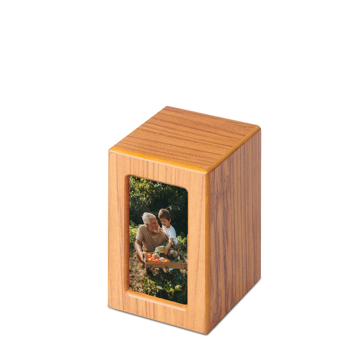 Timber Veneer Photo Urn - Medium - PREMIUM URNS