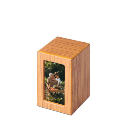 Timber Veneer Photo Urn - Medium - PREMIUM URNS