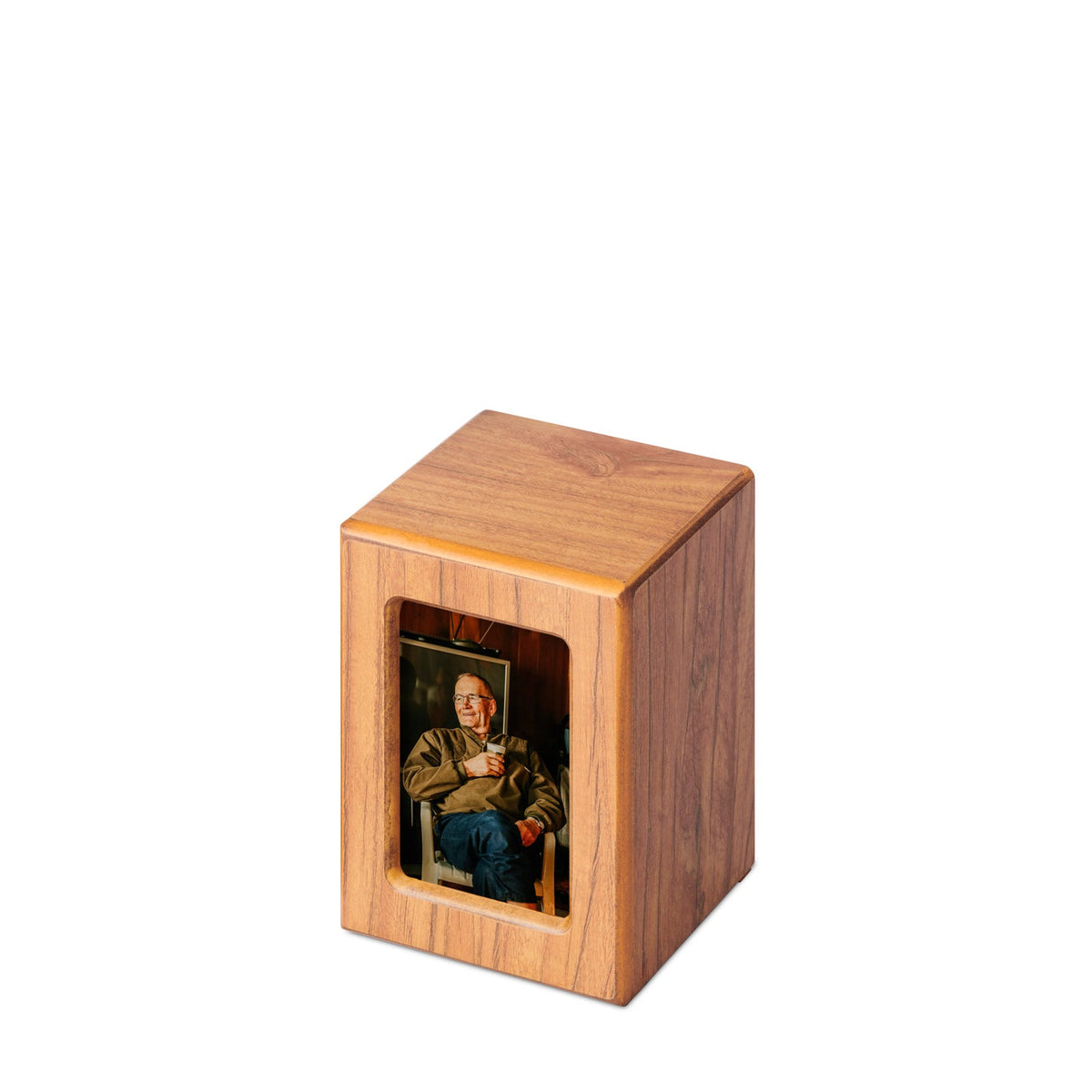 Timber Veneer Photo Urn - Small - PREMIUM URNS