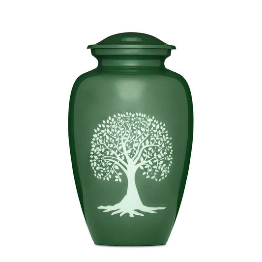 Tree of Life Green Large Adult Urn - PREMIUM URNS